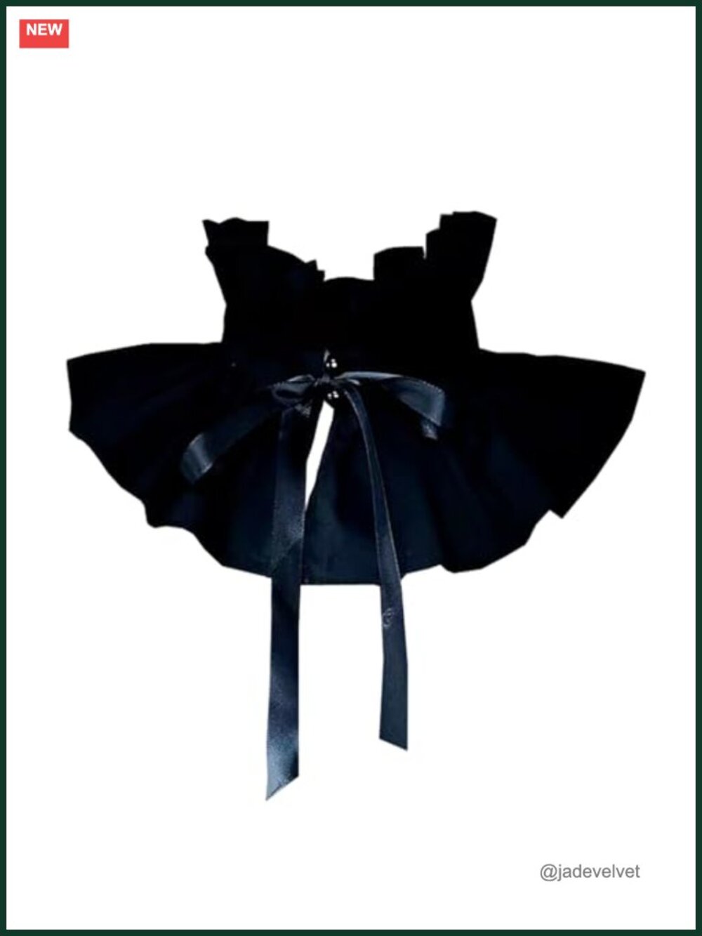 Victorian Ruffled Detachable Collar Cotton Lace-Up Costume Accessory